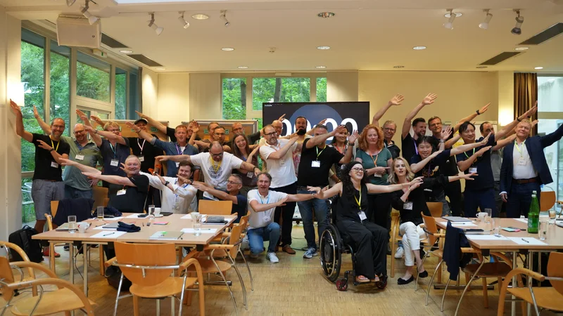 The Flight Levels community coming together at a past gathering
